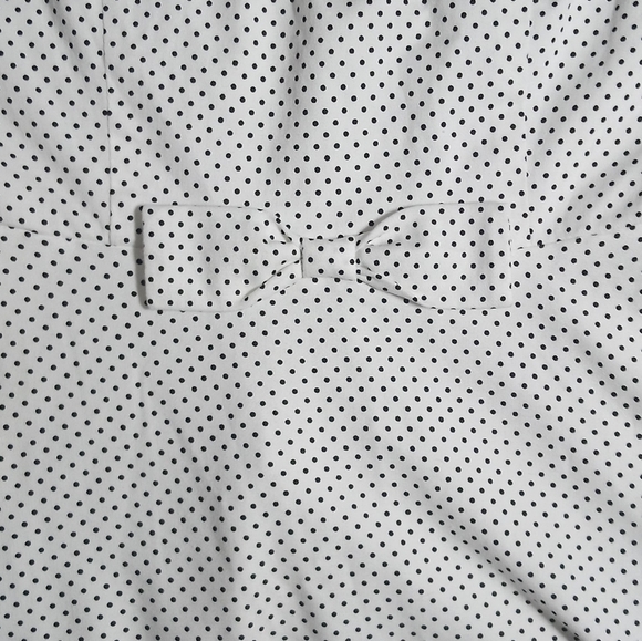 1950s Inspired Swing Dress Collectif Mainline Bertha White-Mini Black Polka Dots - Picture 2 of 7